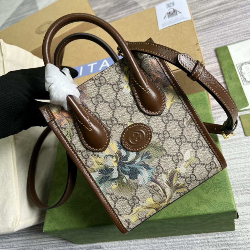 Gucci Wholesale 671623 Replica Mini tote bag with Interlocking G